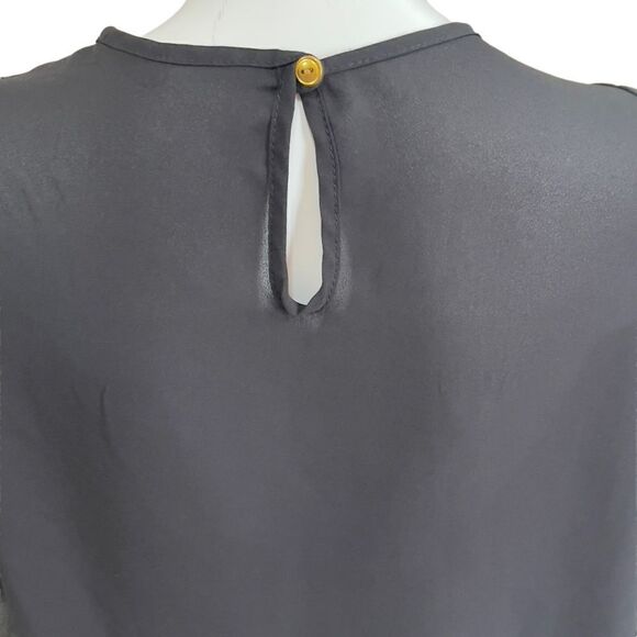 Coco and Main Round Neck Georgette Top Size Medium - Picture 4 of 8